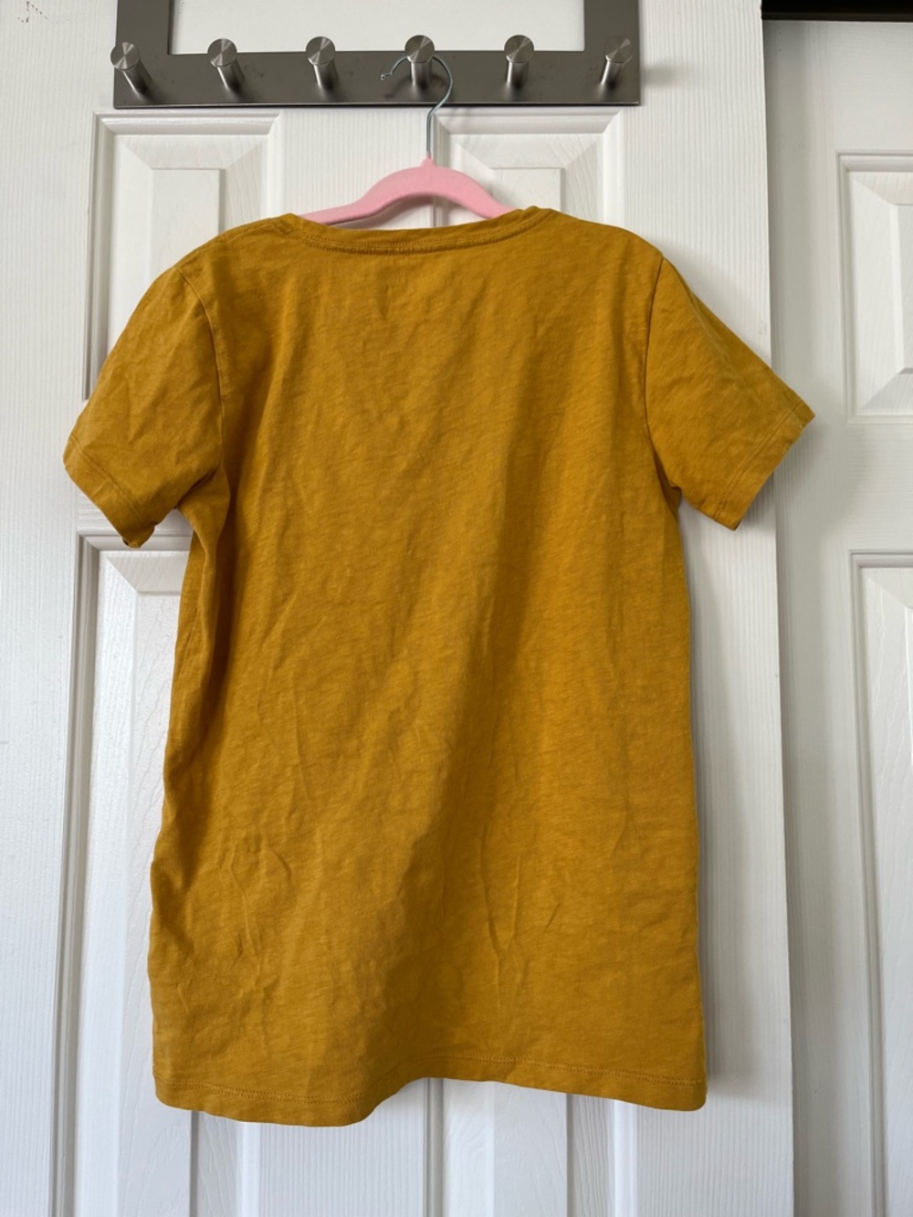 J. Crew Collector t-shirt mustard green with pineapple, size XS - Picture 5 of 6